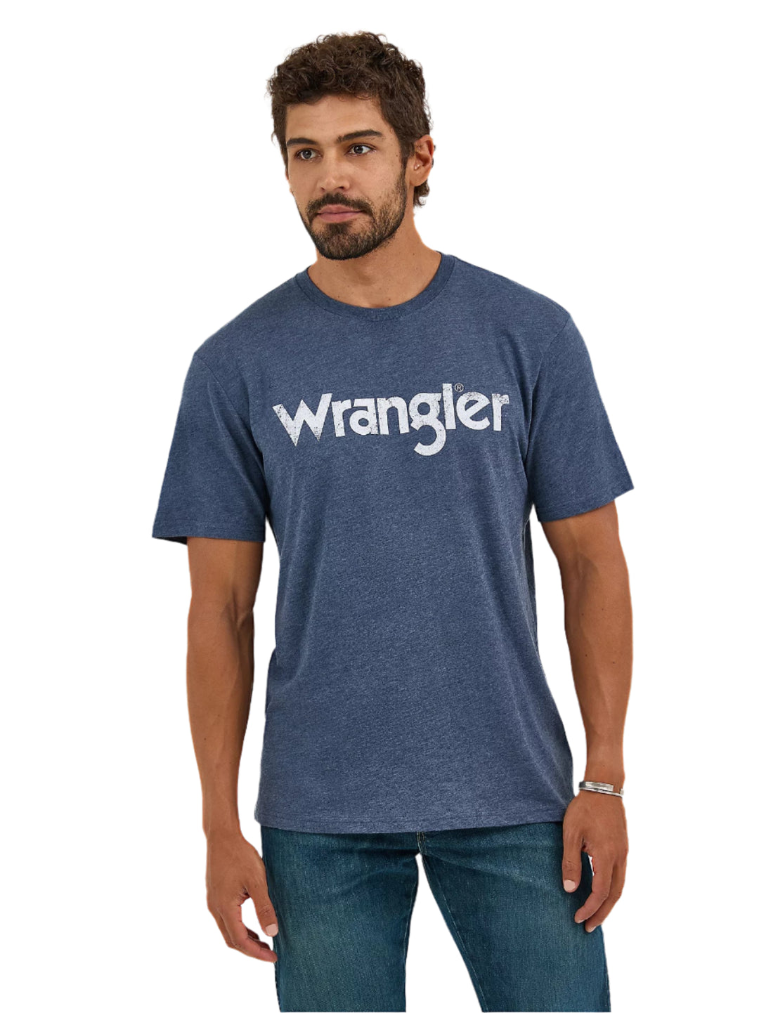 Wrangler - Mens Kabel Navy Tee
