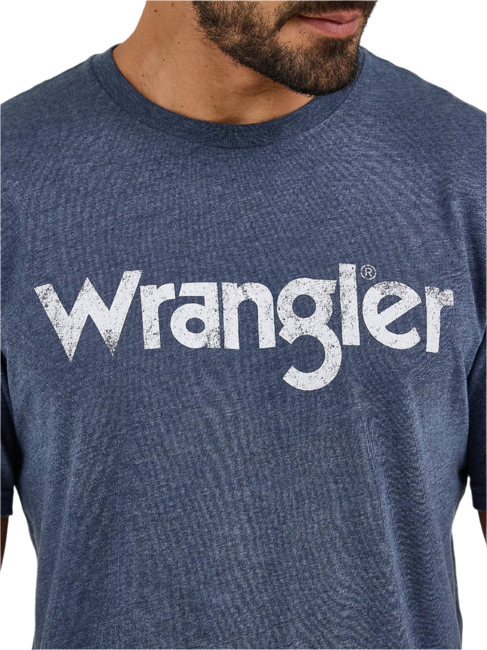 Wrangler - Mens Kabel Navy Tee