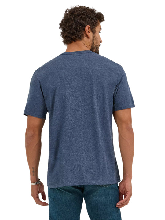 Wrangler - Mens Kabel Navy Tee