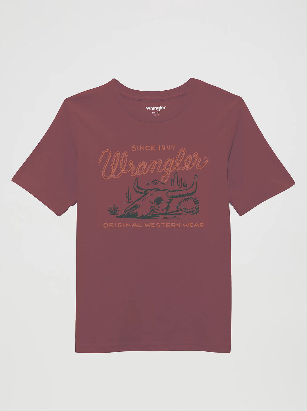 Wrangler - Kids Burgundy Skull Tee