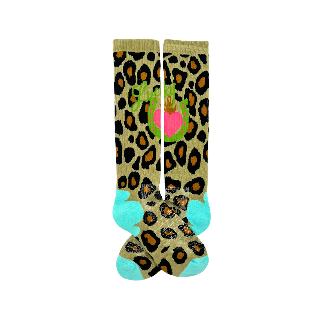 Lucky Chuck - Lucky Leopard Diva Performance Socks