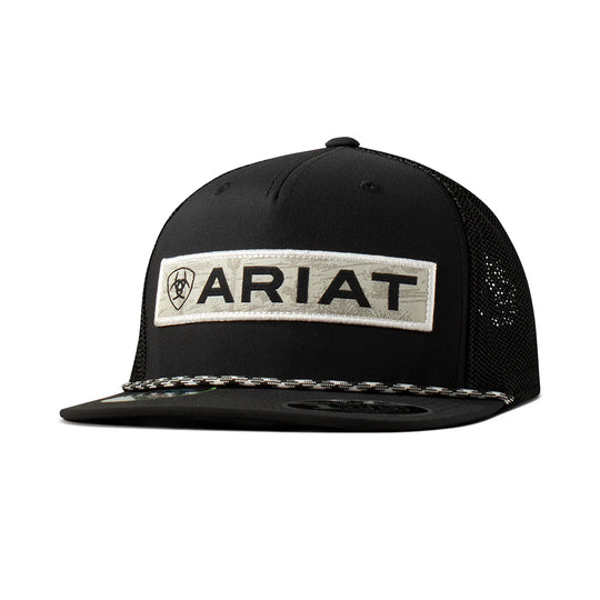 Ariat - Desert Patch Mesh Black Snap Cap