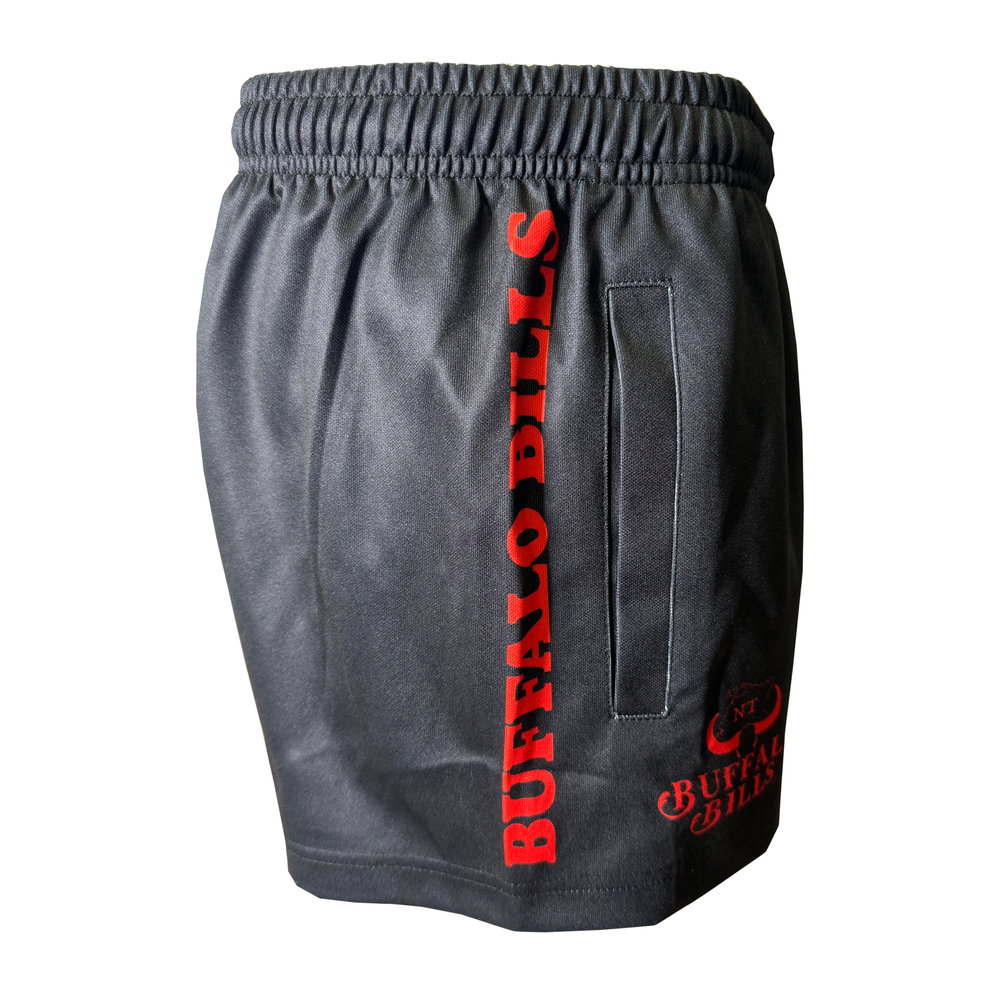 BBWS - Mens Black/Ochre Footy Shorts