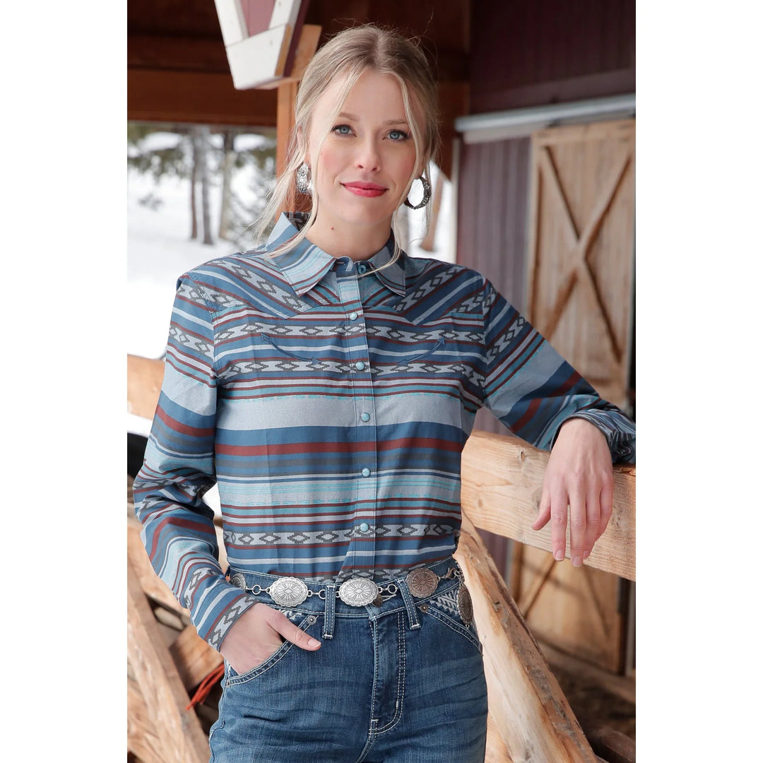 Cruel Girl - Womens Pewter Blue Arena Shirt