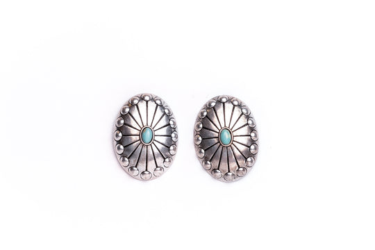 West & Co - Silver Studded Earrings