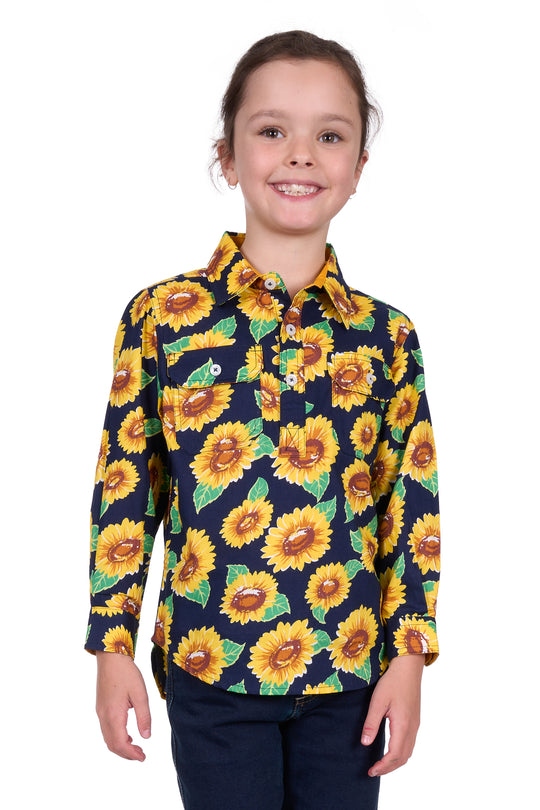Hardslog - Girls Ally Sunflower Work Shirt