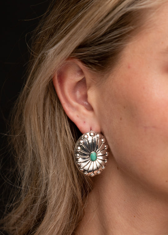 West & Co - Silver Studded Earrings