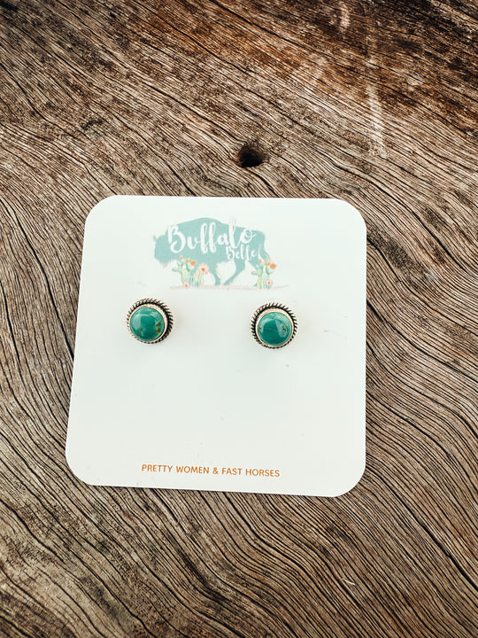 Buffalo Belle - Guthrie Genuine Turquoise Studs