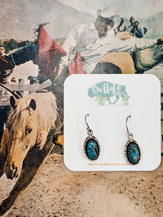 Buffalo Belle - Sierra Genuine Turquoise Dangle Earrings