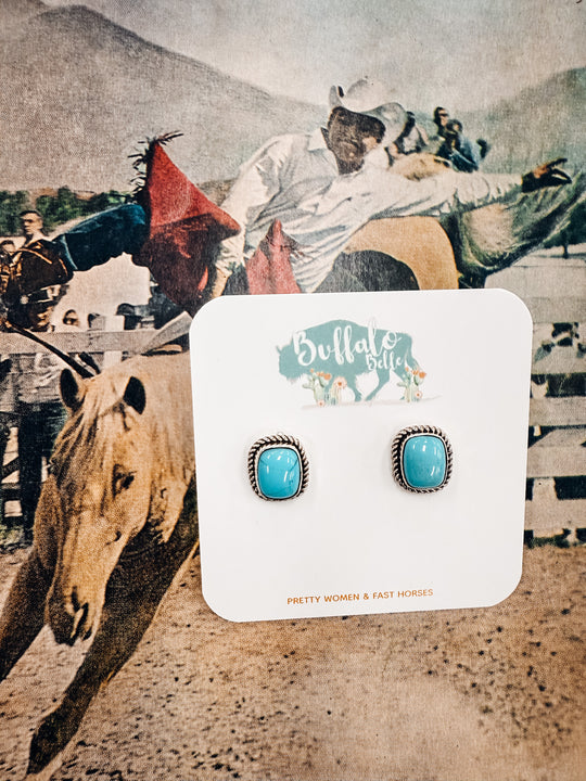 Buffalo Belle - El Dorado Genuine Turquoise Studs