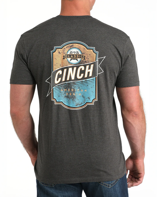 Cinch - Mens Graphite American Denim Tee