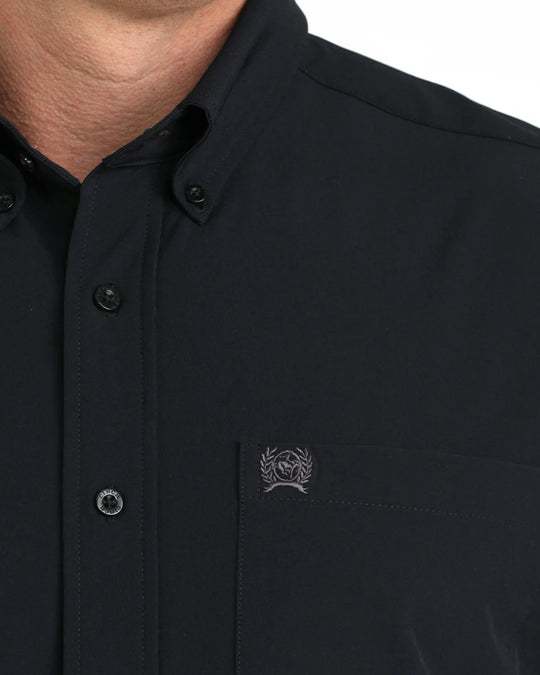 Cinch - Mens Solid Black Arena Flex Arena Shirt