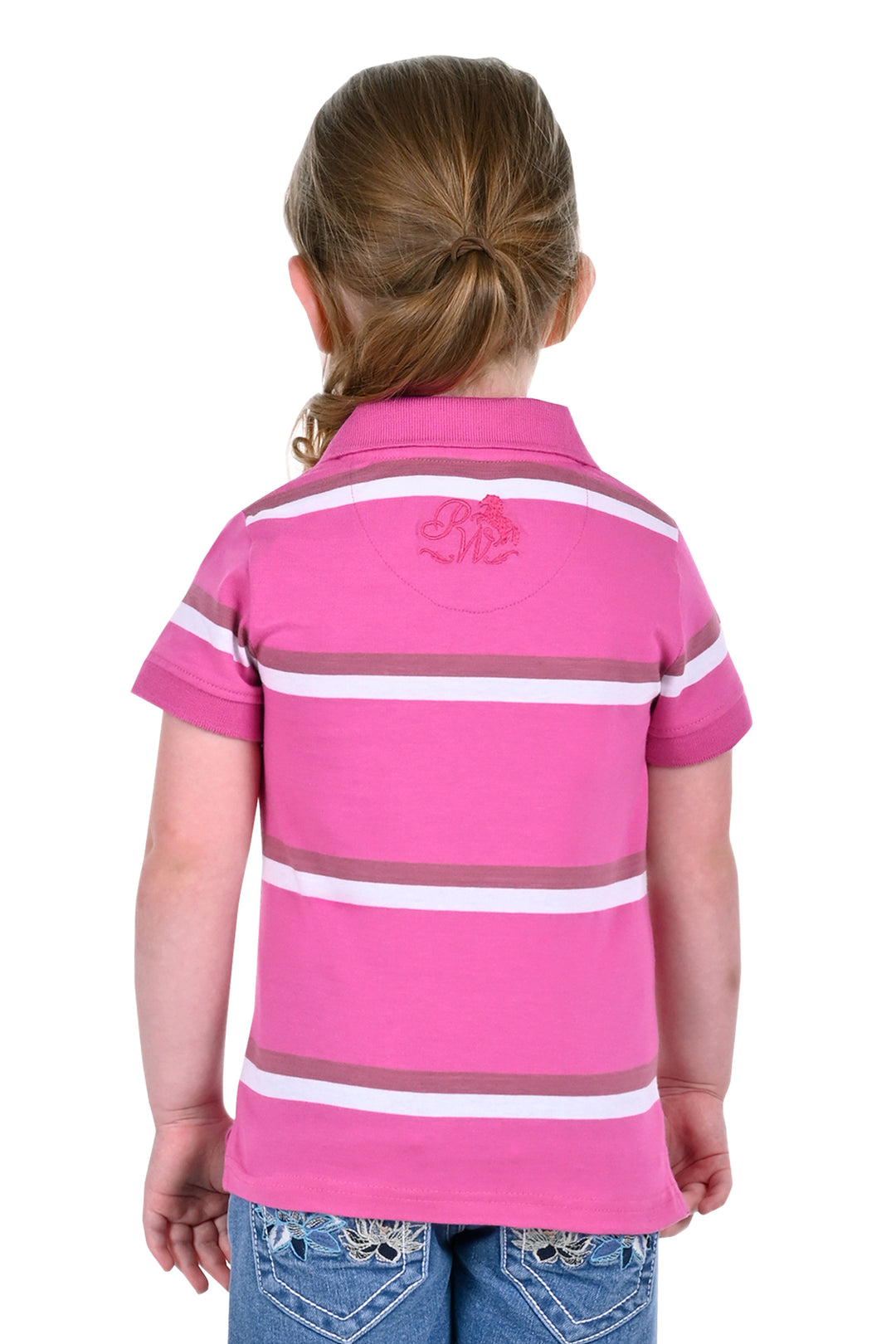 Pure Western - Girls Emerie Pink Polo