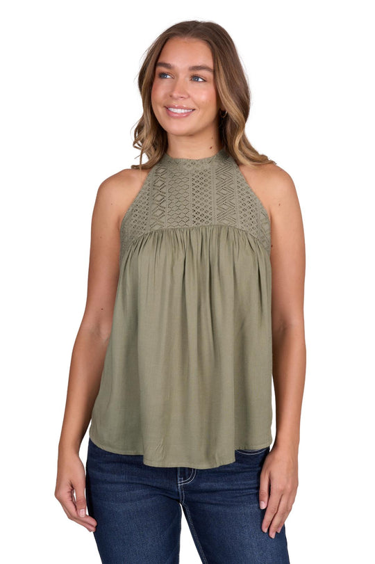 Pure Western - Womens Sage Abigail Top
