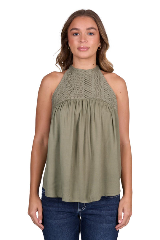 Pure Western - Womens Sage Abigail Top