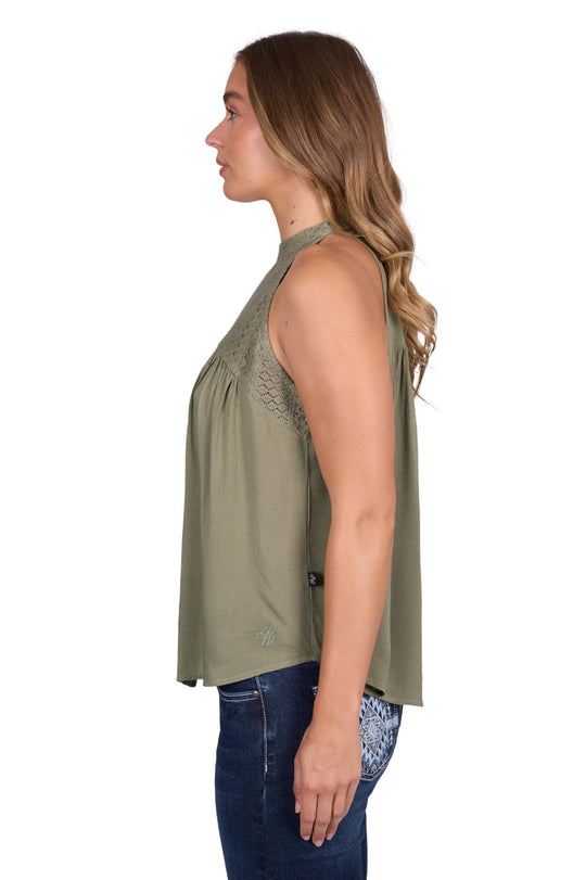 Pure Western - Womens Sage Abigail Top