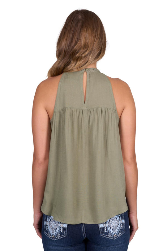 Pure Western - Womens Sage Abigail Top