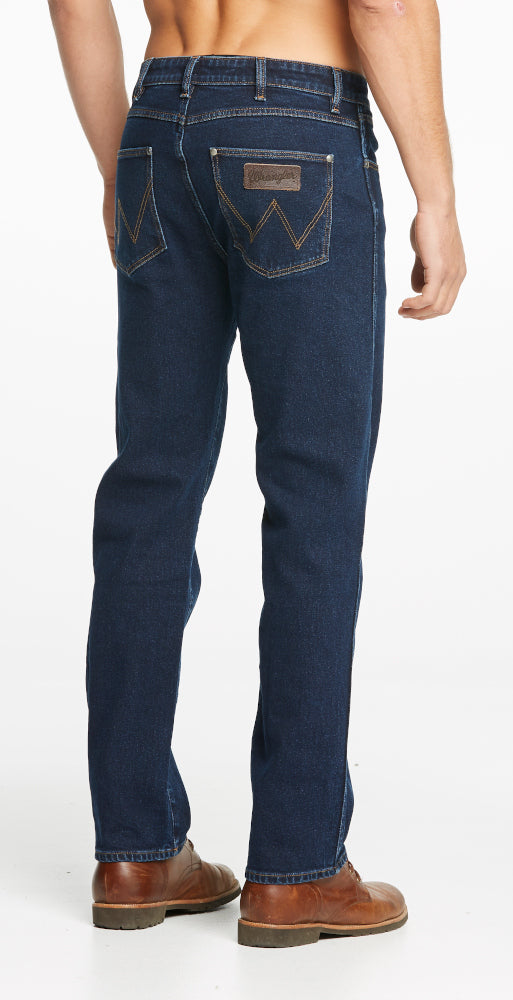 Wrangler - Retro Mens Dark Wash Straight Leg Jeans