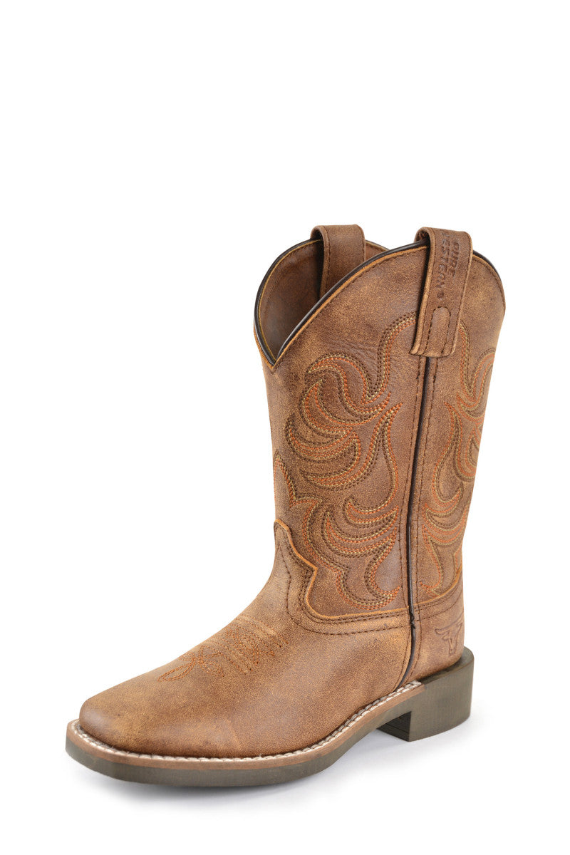 Pure Western - Kids Sawyer Boots