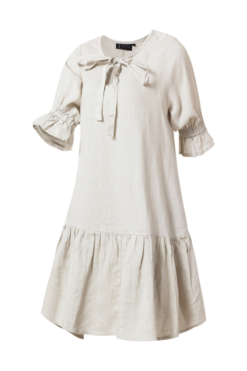 Ritemate - Womens Tilly Linen 3/4 Sleeve Flax Dress