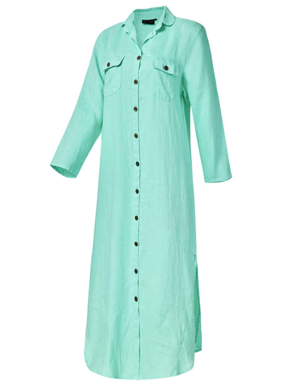 Ritemate - Womens Angelina Linen Mint Dress