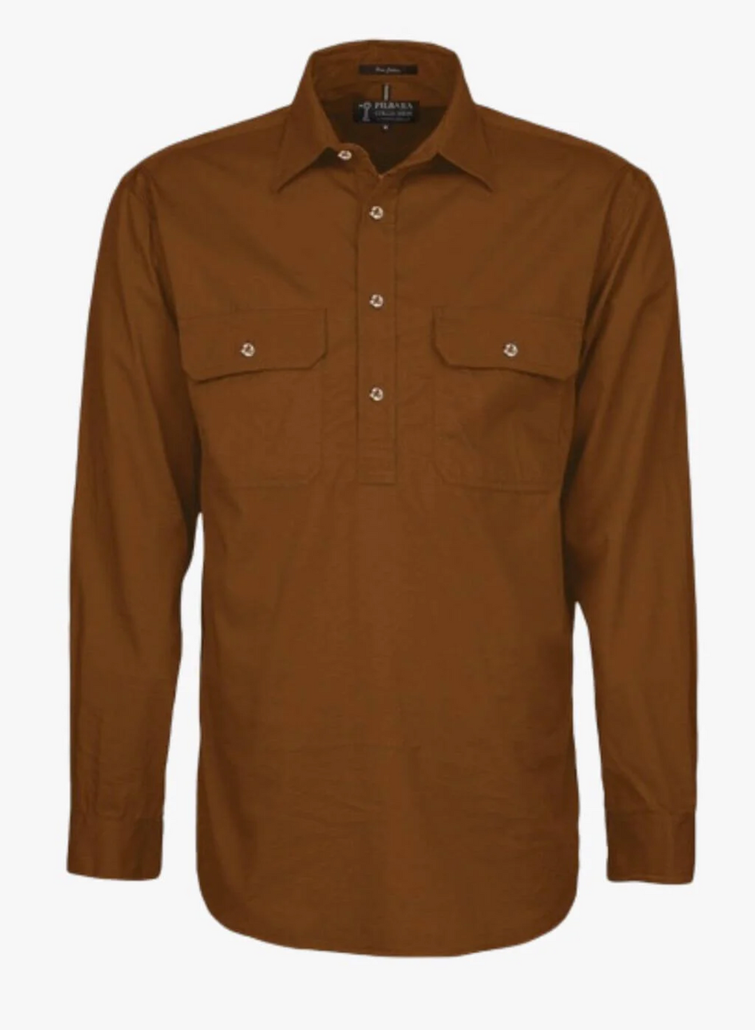 Ritemate - Pilbara Mens Rust L/S Shirt