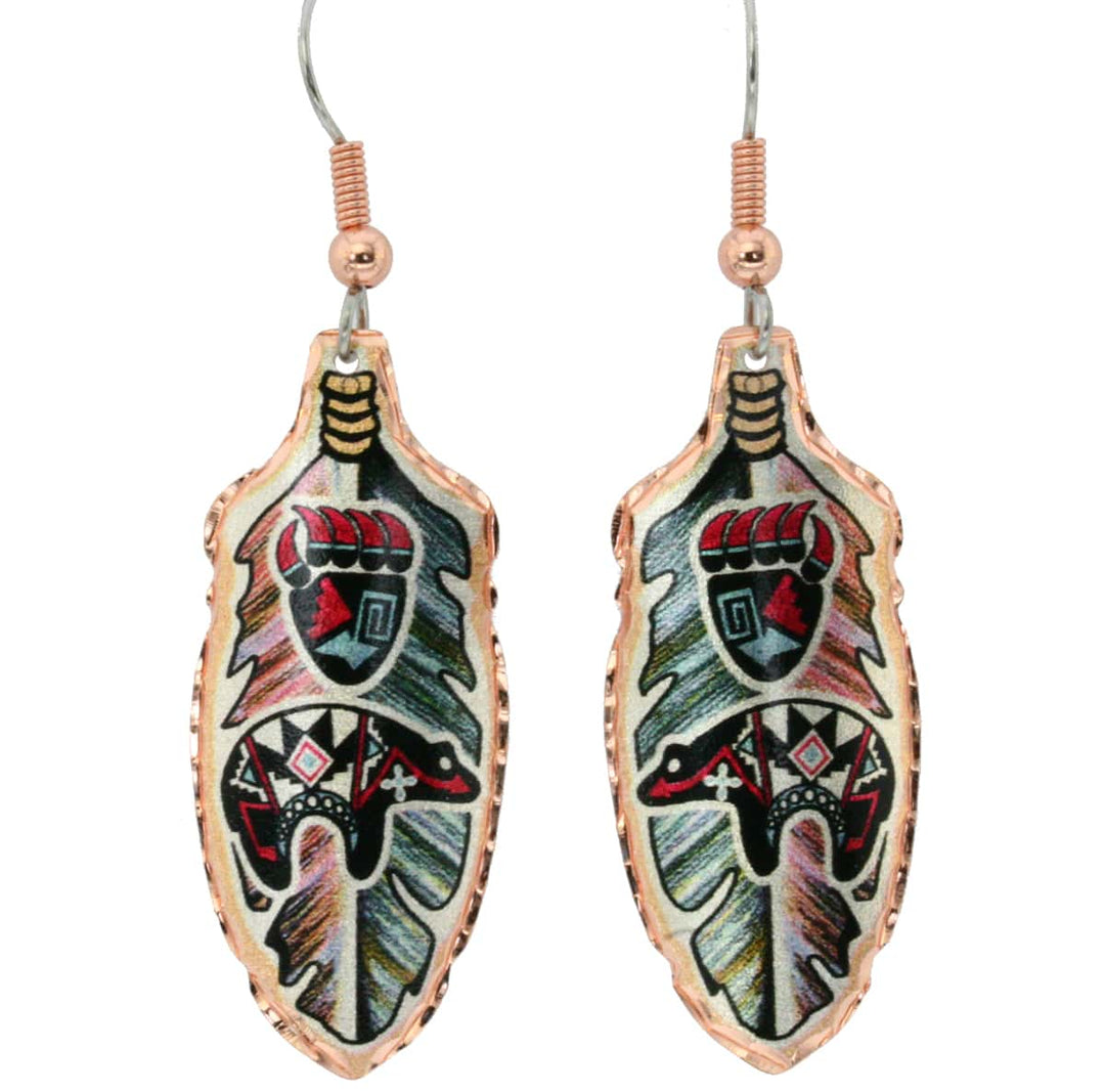 Native American - Tribal Bear Earrings