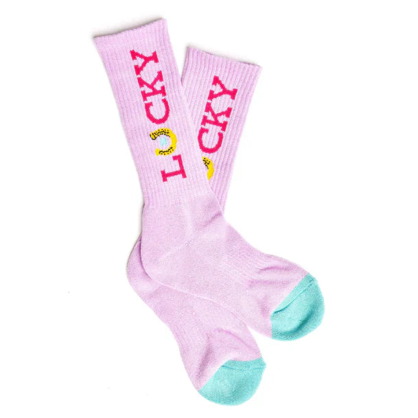 Lucky Chuck - Lucky Light Lavender Pink Performance Socks