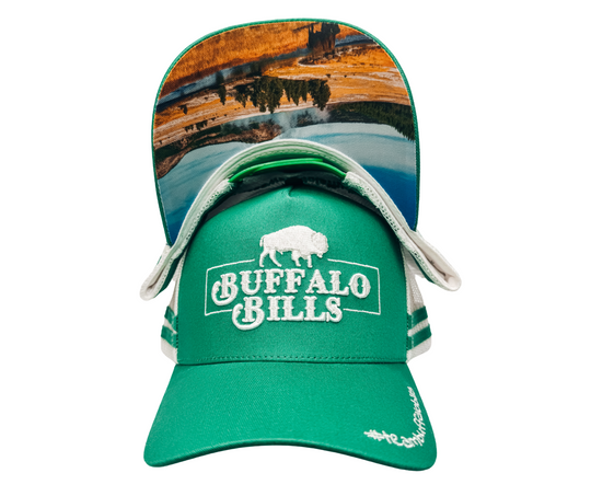 BBWS - QLD 3D Logo Green/White Trucker Cap
