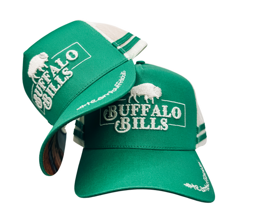 BBWS - QLD 3D Logo Green/White Trucker Cap