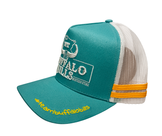 BBWS - NT 3D Logo Turquoise Trucker Cap