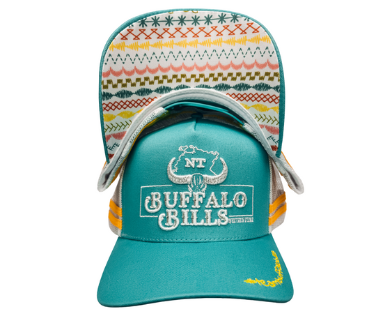 BBWS - NT 3D Logo Turquoise Trucker Cap