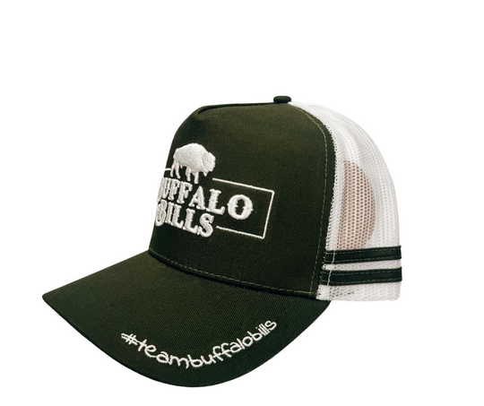BBWS - QLD 3D Logo Olive/White Trucker Cap
