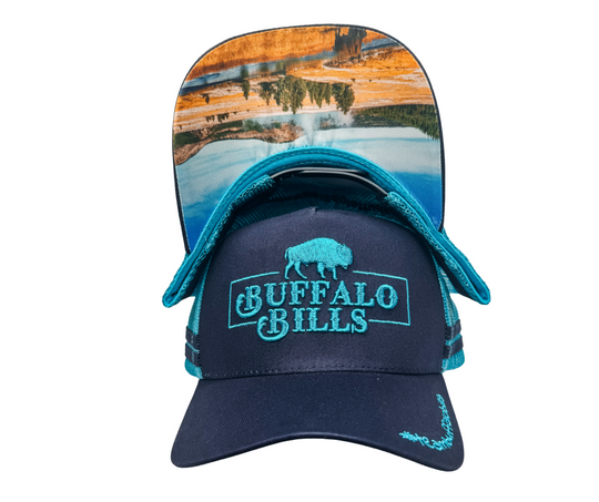 BBWS - QLD 3D Logo Navy/Turquoise Trucker Cap