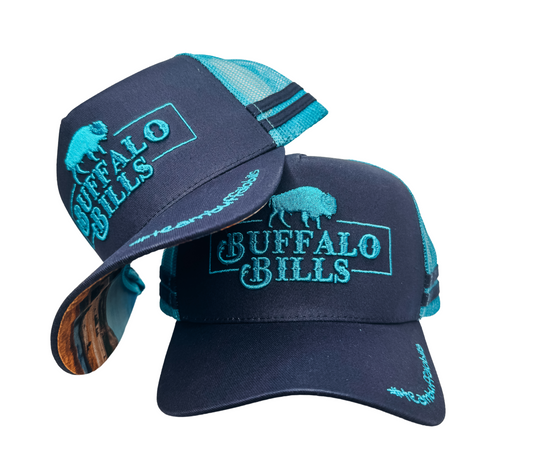 BBWS - QLD 3D Logo Navy/Turquoise Trucker Cap