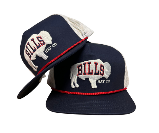 BBWS - Navy Bills Hat Co Flat Cap