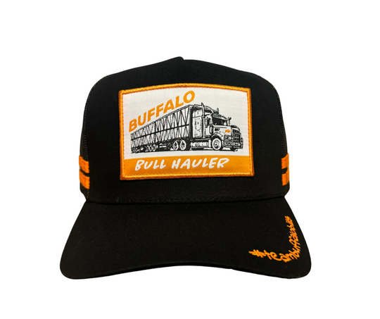 BBWS - Black/Ochre Bull Hauler Patch Cap