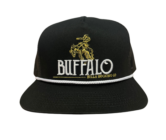 BBWS - Black Bucking Bronc Flat Cap