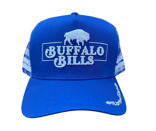 BBWS - Royal Blue Gingham QLD Trucker Cap