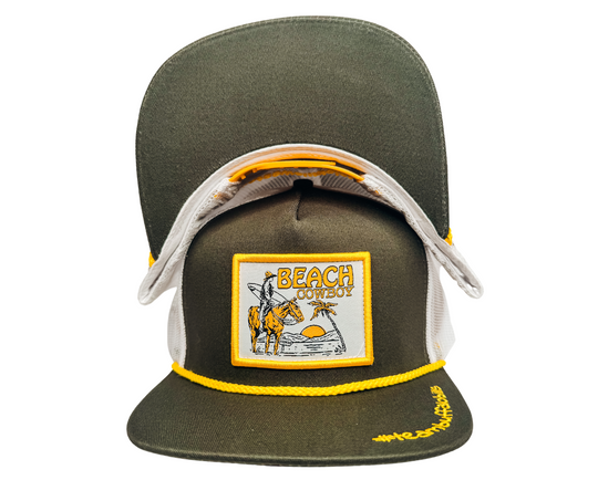 BBWS - Beach Cowboy Grey Flat Cap