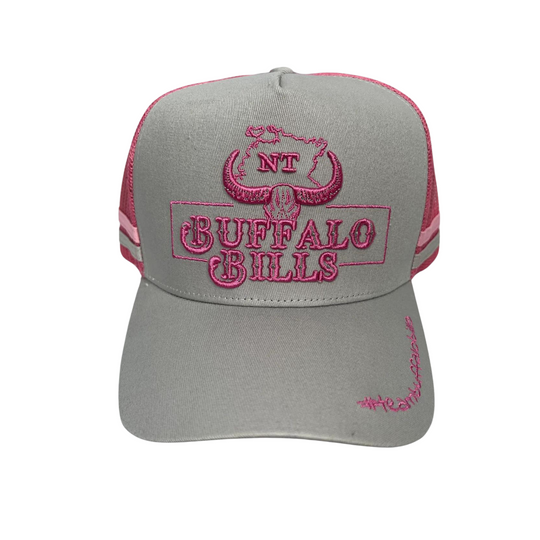 BBWS - NT 3D Logo Lt Grey/Pink Trucker Cap