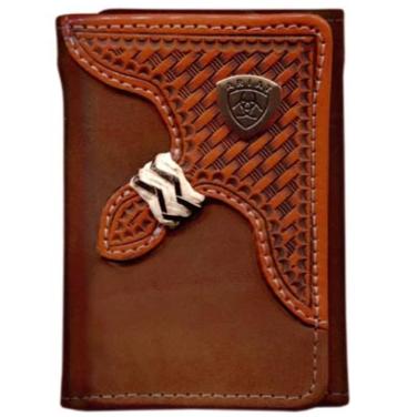 Ariat - Tri-Fold Wallet - Basket Weave