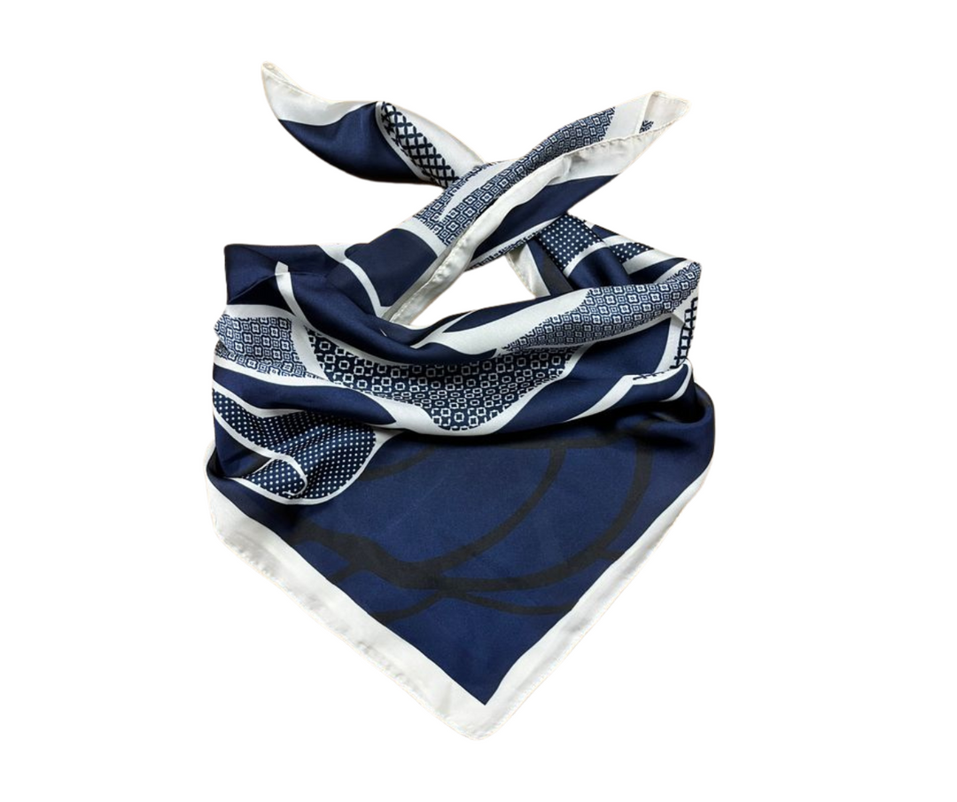 Wild Rag - Navy/White Rose