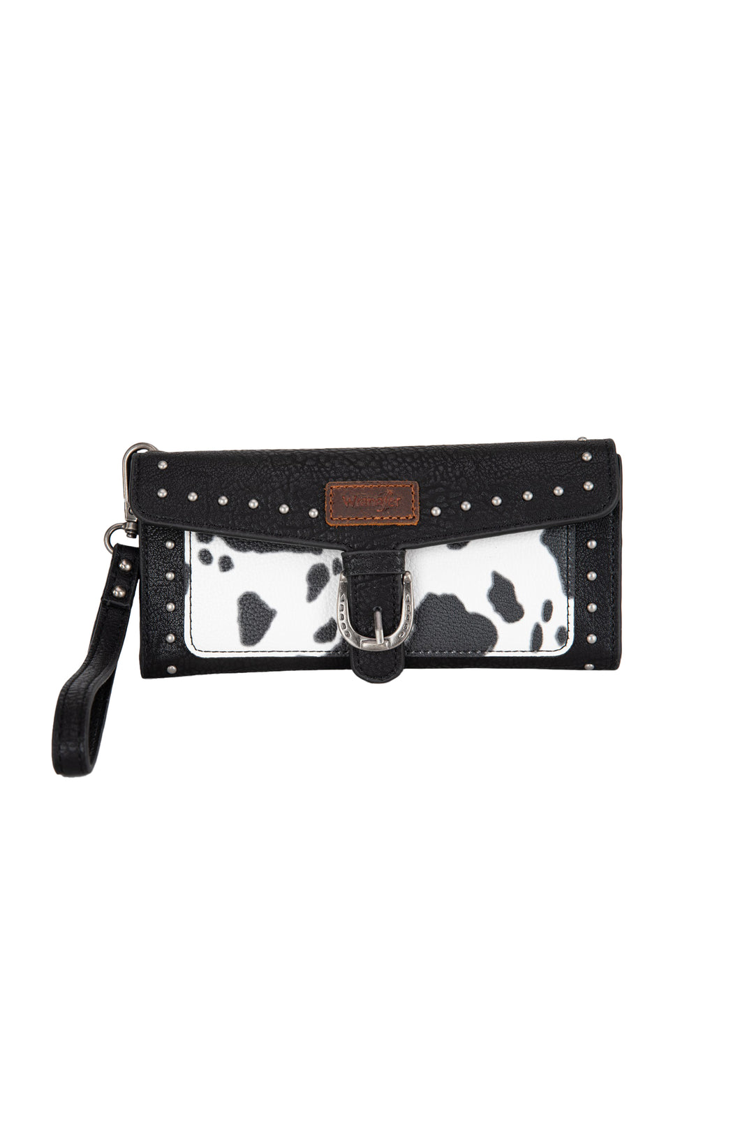Wrangler - Cow Print Wallet - Black
