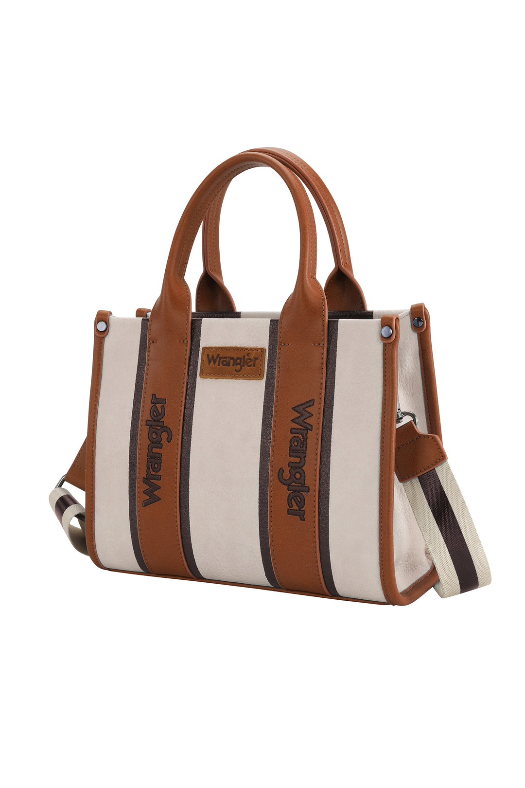 Wrangler - Contrast Logo Crossbody Bag- Tan/Natural