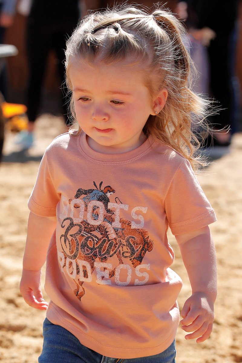 Cruel Girl - Girls Toddler Boots & Bows Tee