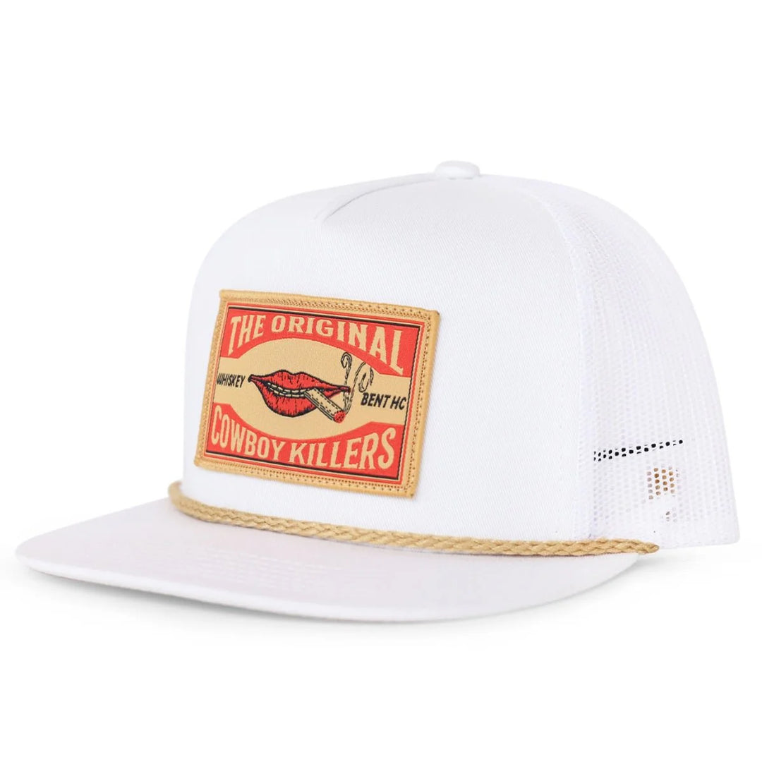 Whiskey Bent - White Matchbox Cap