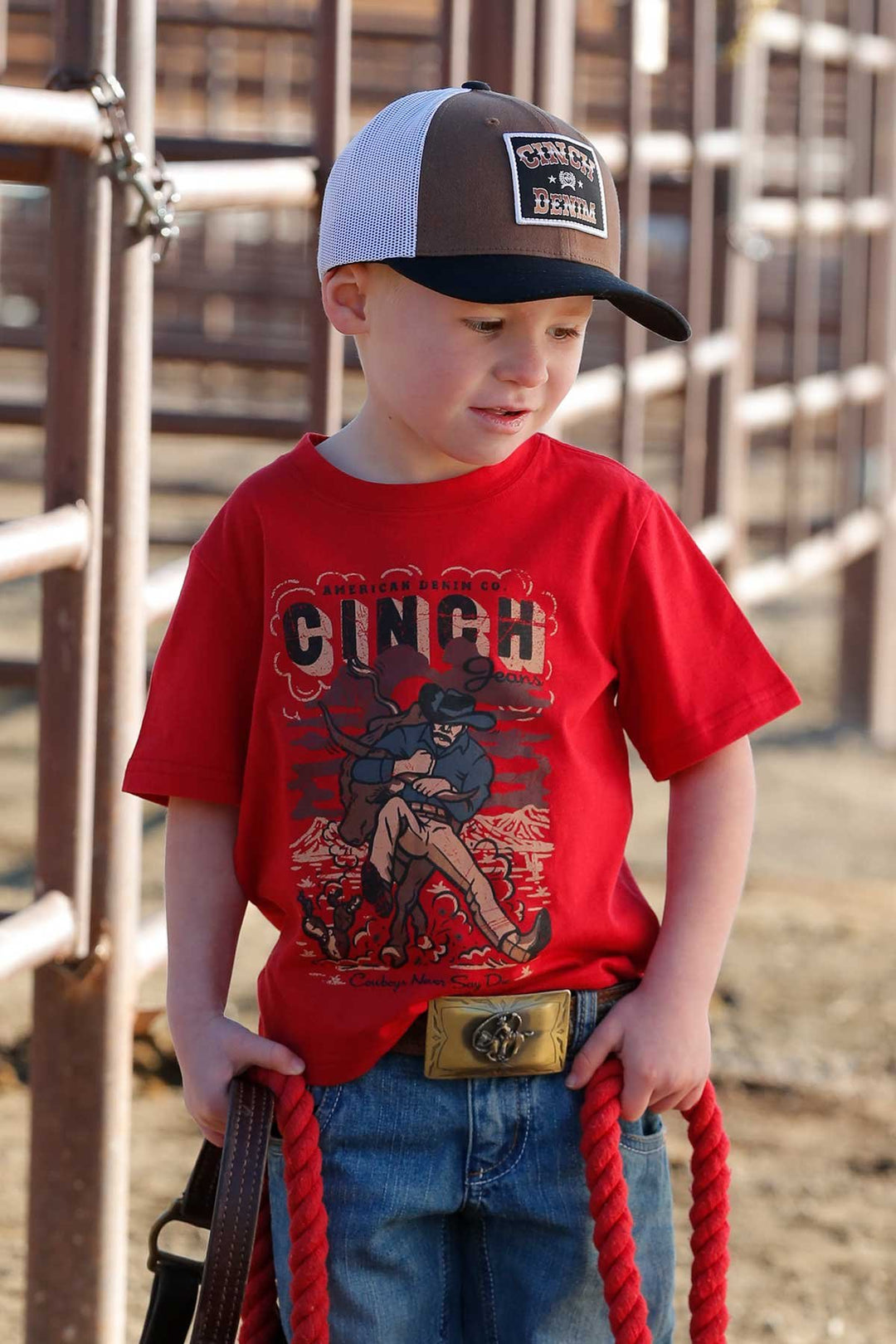 Cinch - Toddler Red Bulldogger Tee