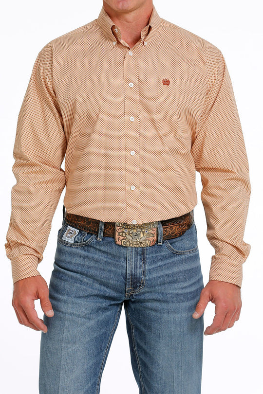 Cinch - Mens Khaki Geo Arena Shirt