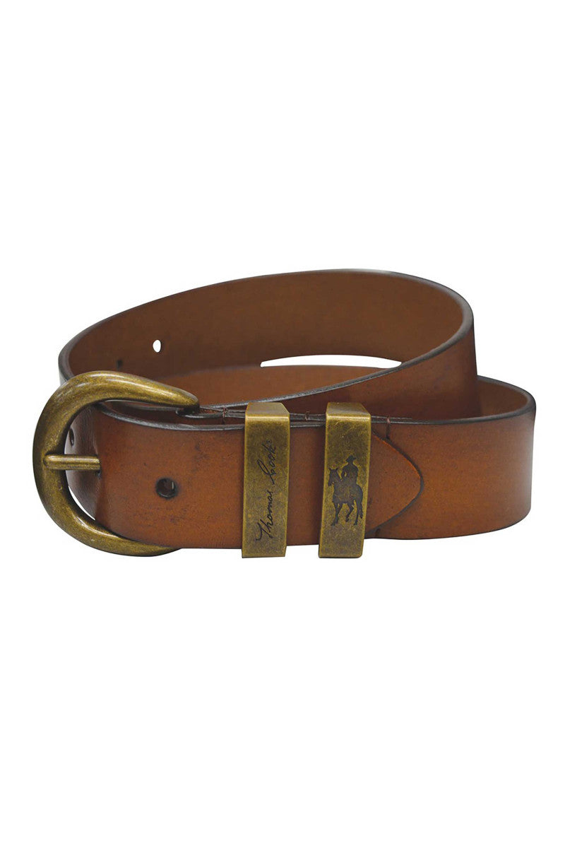 Thomas Cook - Camel Brass Twin Keeper Belt